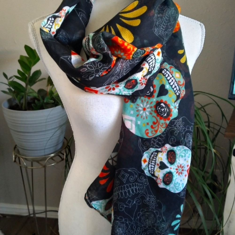 Sugar Skull Scarf